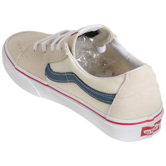 Tênis Vans Sk8-Low Classic Creme/Azul