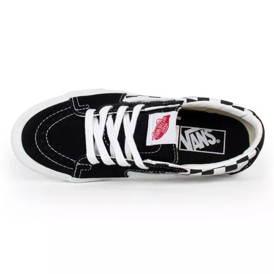 Tênis Vans Sk8-Low Preto/Checkerboard
