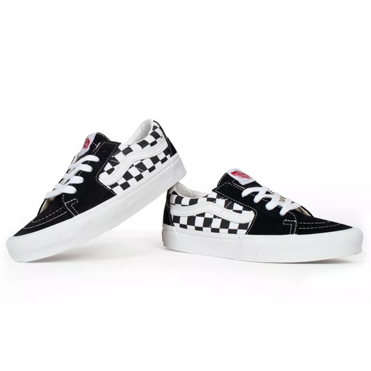 Tênis Vans Sk8-Low Preto/Checkerboard