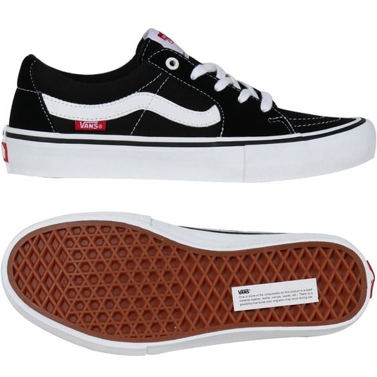 Tênis Vans Sk8-Low Pro Preto/Branco