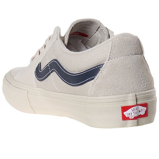 Tênis Vans Sk8-Low Pro Smokeout Bege/Azul Marinho