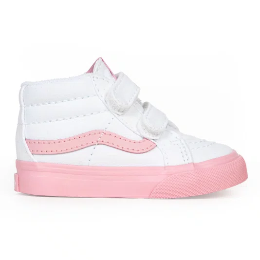 Tênis Vans Sk8-Mid Reissue V Branco/Rosa