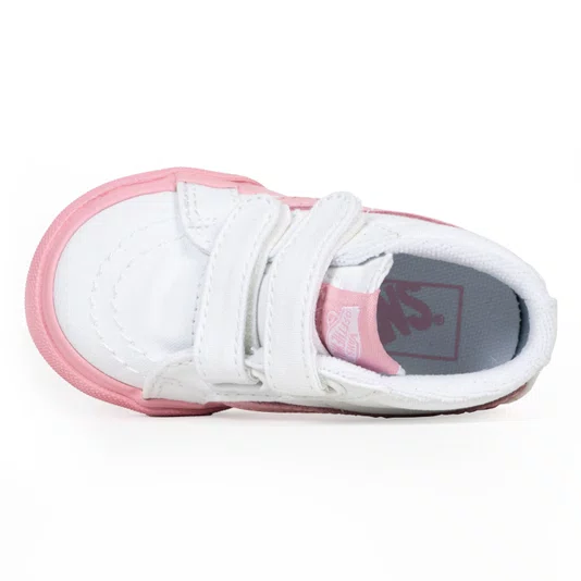 Tênis Vans Sk8-Mid Reissue V Branco/Rosa