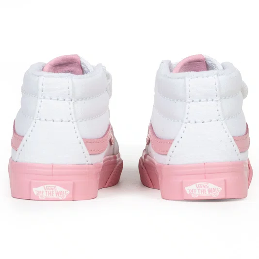Tênis Vans Sk8-Mid Reissue V Branco/Rosa