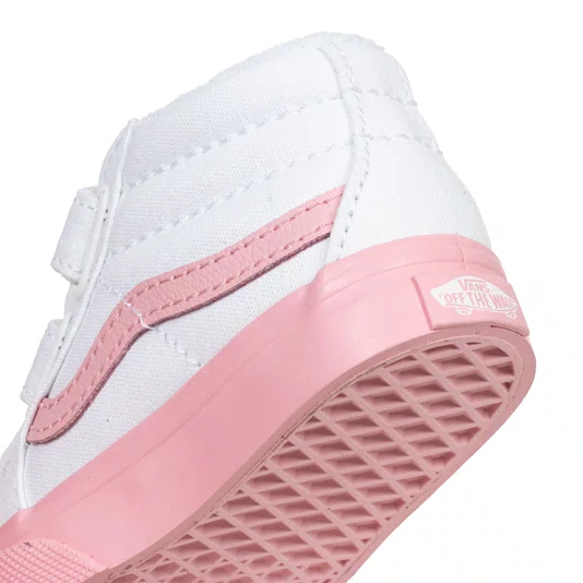Tênis Vans Sk8-Mid Reissue V Branco/Rosa