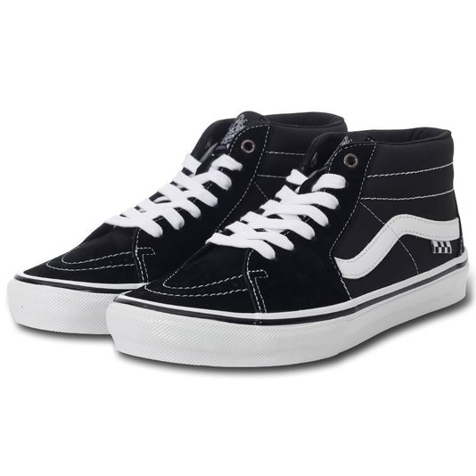 Tênis Vans Skate Grosso Mid Preto/Branco