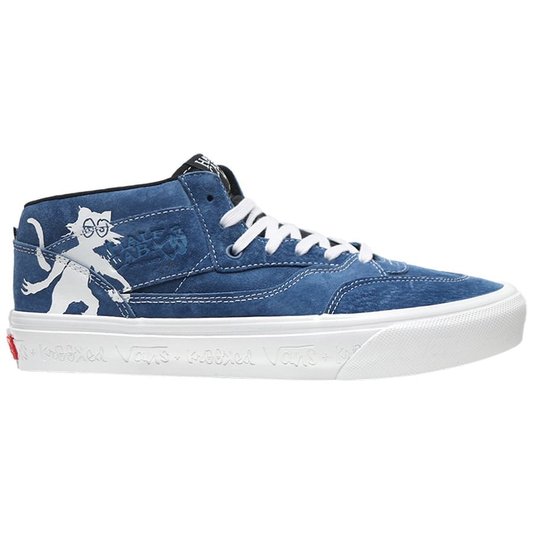 Tênis Vans Skate Half Cab Krooked By Natas For Ray Azul/Branco