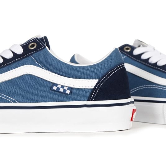 Tênis Vans Skate Old Skool Azul Marinho/Branco