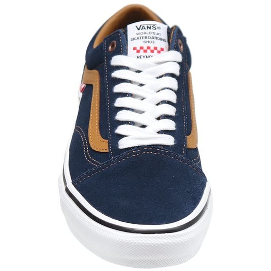Tênis Vans Skate Old Skool Reynolds Azul Marinho/Ocre/Branco