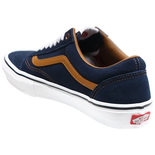 Tênis Vans Skate Old Skool Reynolds Azul Marinho/Ocre/Branco