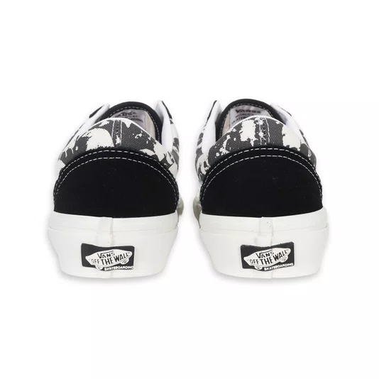 Tênis Vans Skate Old Skool Skull Preto/Off White/Branco