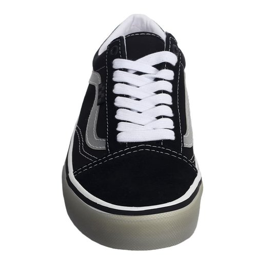Tênis Vans Skate Old Skool Translucent Rubber Black Preto/Prata