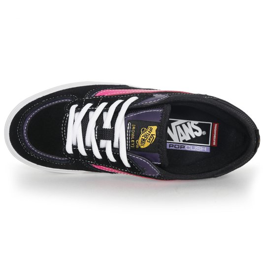 Tênis Vans Skate Rowley Preto/Rosa/Branco