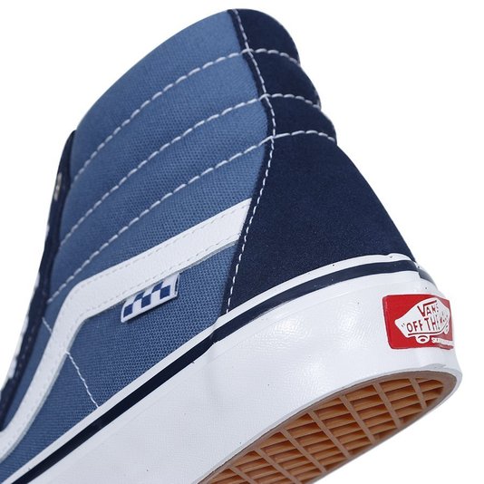 Tênis Vans Skate Sk8-Hi Azul/Branco
