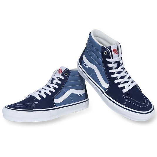 Tênis Vans Skate Sk8-Hi Azul/Branco