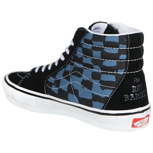 Tênis Vans Skate Sk8-Hi Krooked By Natas For Ray Preto/Azul/Branco