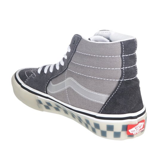 Tênis Vans Skate Sk8-Hi Translucent Cinza/Branco