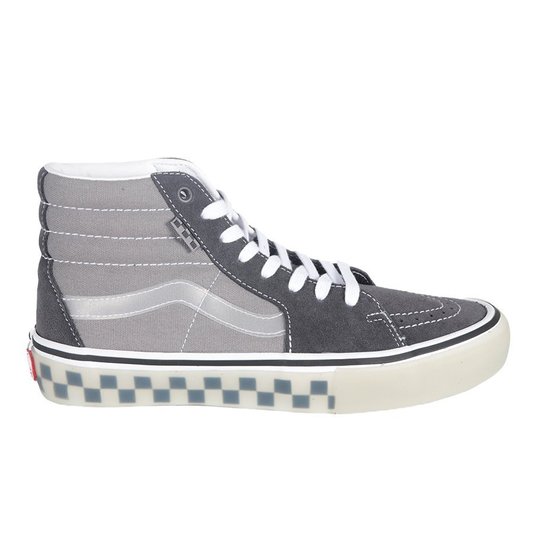 Tênis Vans Skate Sk8-Hi Translucent Cinza/Branco