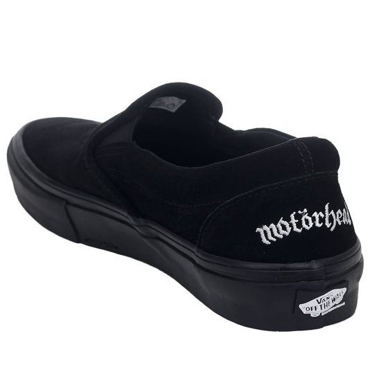 Tênis Vans Skate Slip-On Motorhead Preto