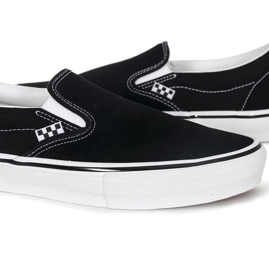 Tenis Vans Skate Slip-On Preto/Branco