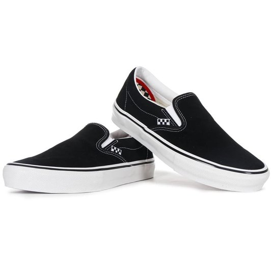 Tenis Vans Skate Slip-On Preto/Branco