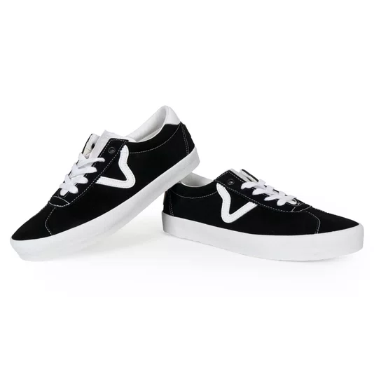 Tênis Vans Skate Sport Preto/Branco
