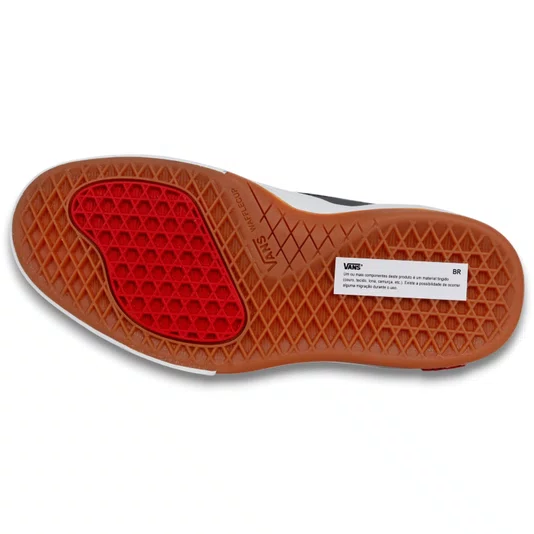 Tênis Vans Skate Wayvee 2.0 Preto/Branco/Vermelho