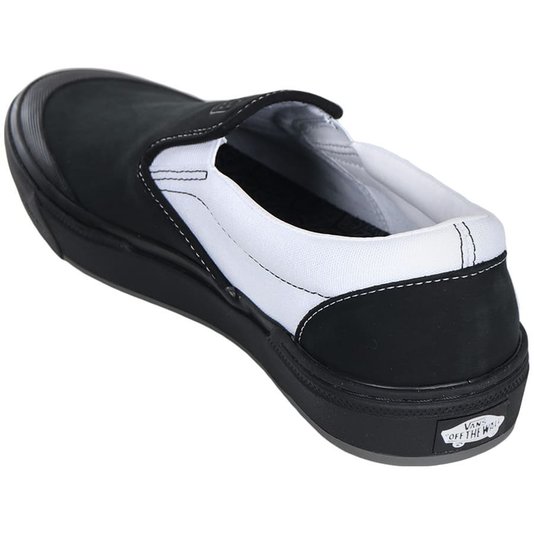 Tênis Vans Slip-On Bmx Dak Preto/Branco