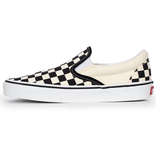 Tênis Vans Slip-On Checkerboard Branco/Preto