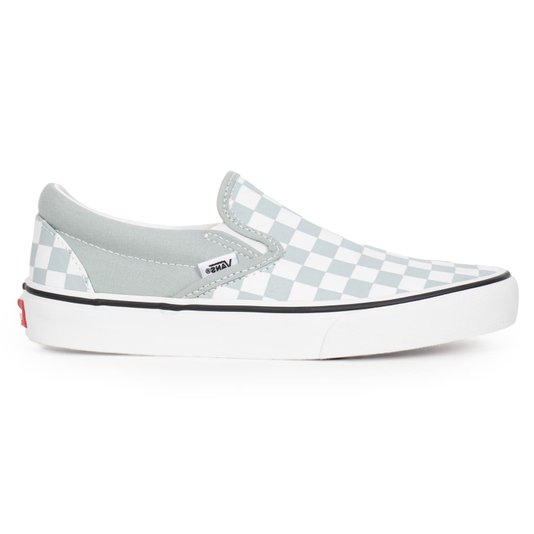 Tênis Vans Slip-On Cinza/Branco