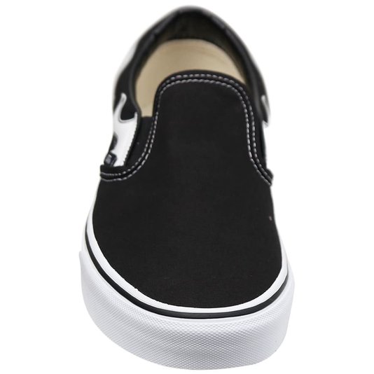 Tênis Vans Slip-On Classic Flame Preto/Branco