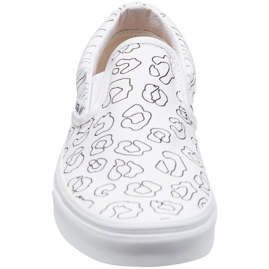 Tênis Vans Slip-On Classic U-Paint Branco/Leopard/Zebra