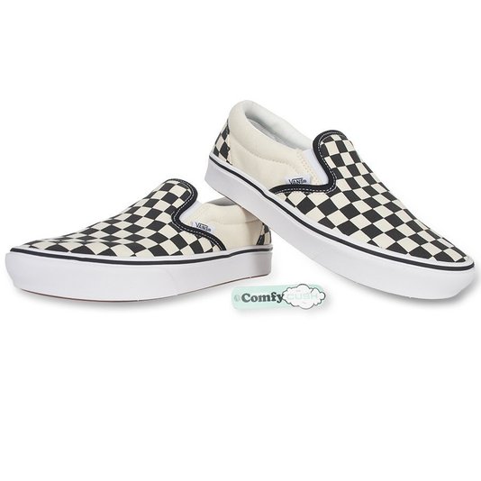 Tênis Vans Slip-on Comfycush Xadrez Checkerboard Preto/Branco