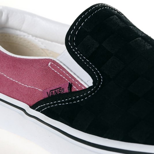 Tênis Vans Slip-On Deboss Checkerboard Roxo/Preto