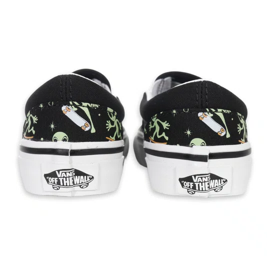 Tênis Vans Slip-On Glow Cosmic Preto/Verde