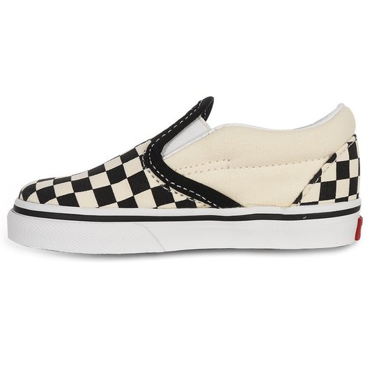 Tênis Vans Slip-On Infantil Creme/Preto