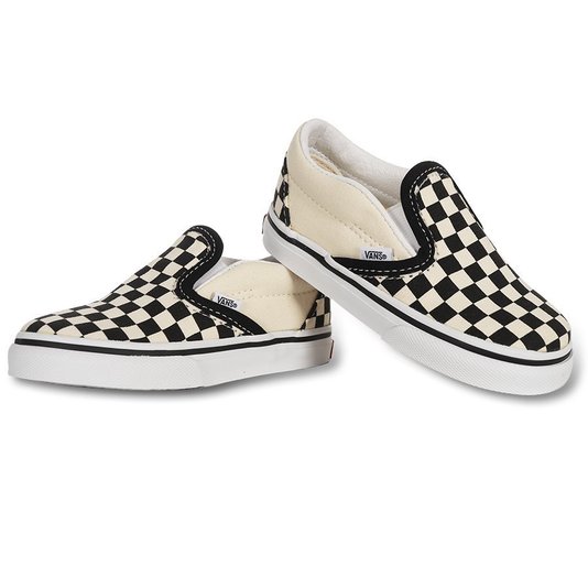 Tênis Vans Slip-On Infantil Creme/Preto