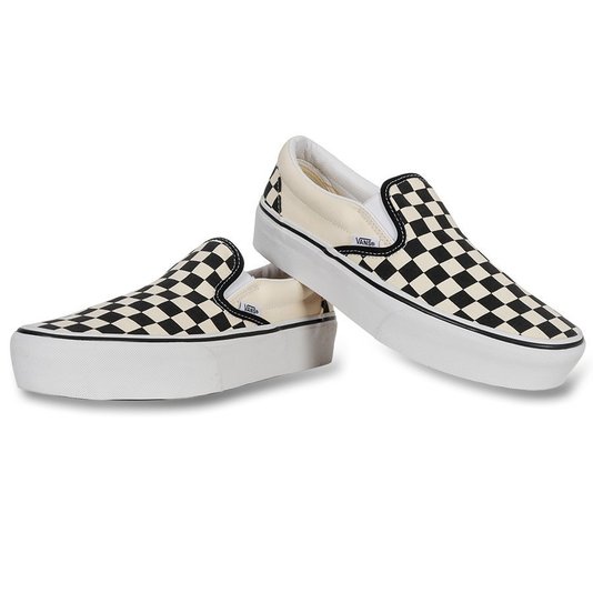 Tênis Vans Slip-On Plataforma Checkerboard Xadrez