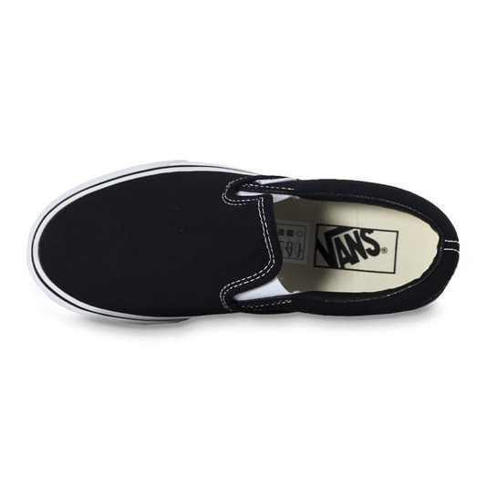 Tênis Vans Slip-On Plataforma Preto/Branco