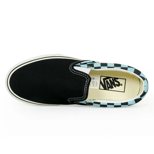 Tênis Vans Slip-On Preto/Azul