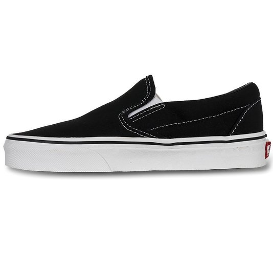 Tênis Vans Slip-On Preto/Branco