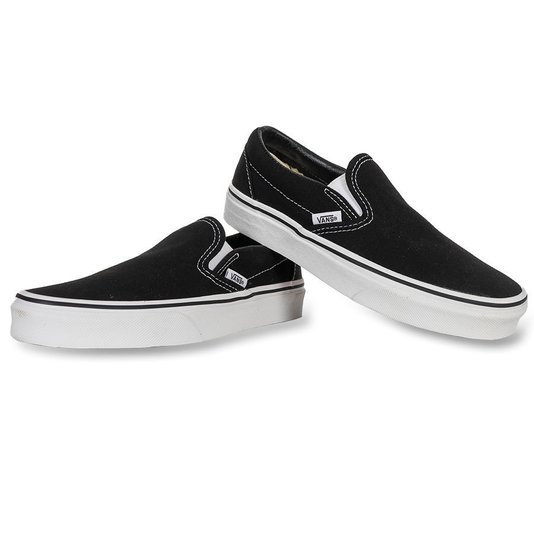 Tênis Vans Slip-On Preto/Branco