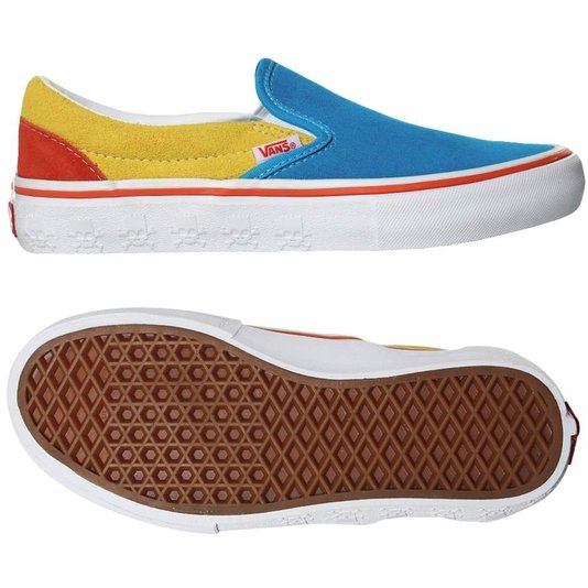 Tênis Vans Slip-On The Simpsons Azul/Amarelo