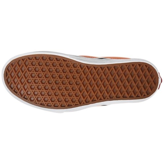 Tênis Vans Slip-On Ua Classic Checkerboard Laranja/Branco