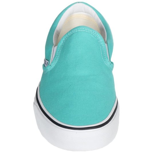 Tênis Vans Slip-On Ua Classic Verde Água/Branco/Preto