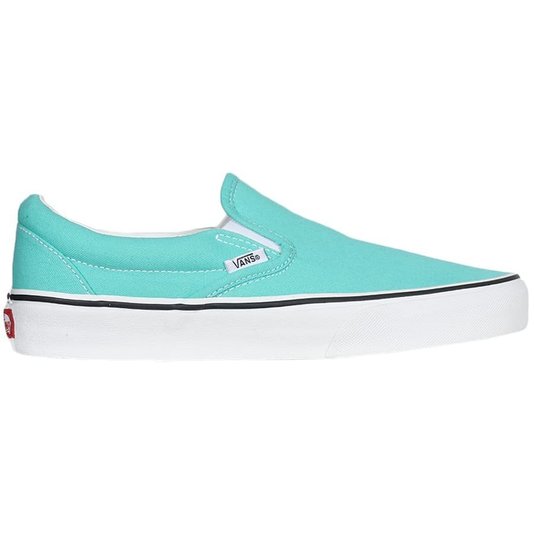 Tênis Vans Slip-On Ua Classic Verde Água/Branco/Preto