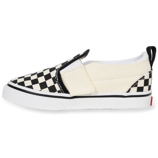 Tênis Vans Slip-On V Checkerboard Infantil Preto/Offwhite
