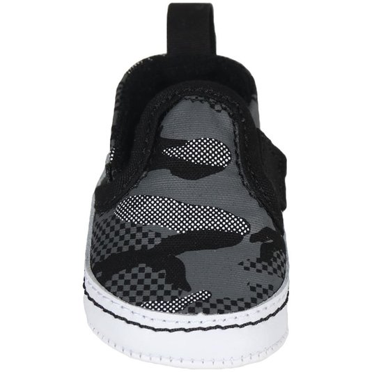 Tênis Vans Slip-On V Crib Infantil Camuflado Cinza
