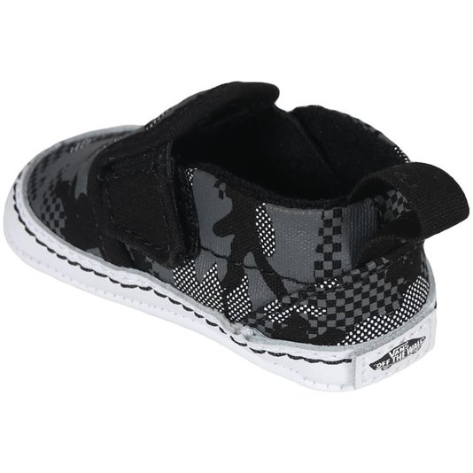 Tênis Vans Slip-On V Crib Infantil Camuflado Cinza