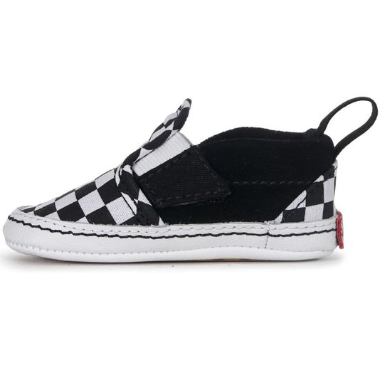 Tênis Vans Slip-On V Crib Preto/Branco